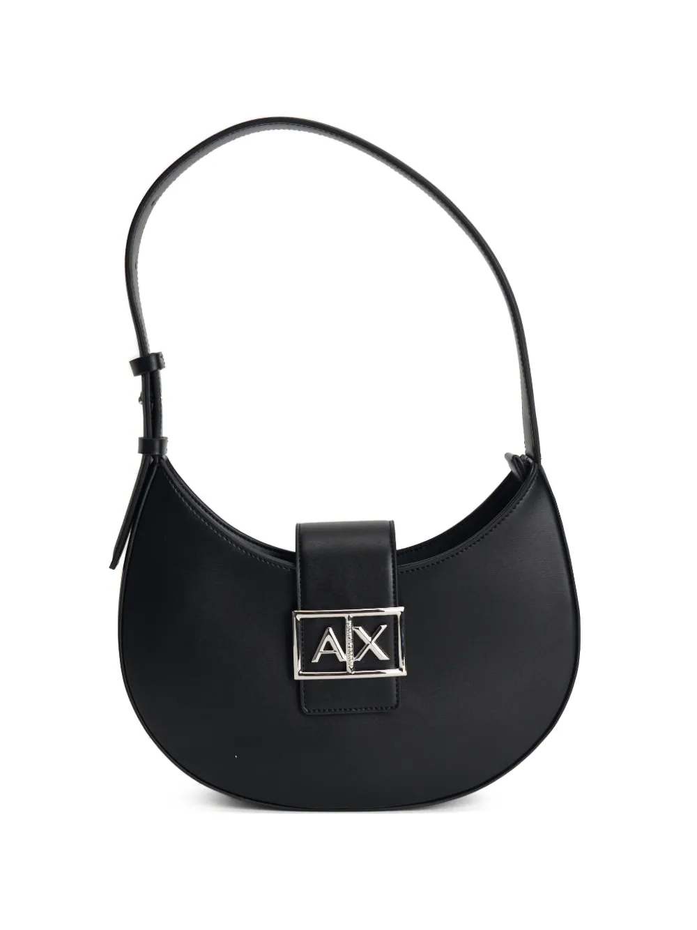 Armani Exchange logo-plaque shoulder bag - Nero
