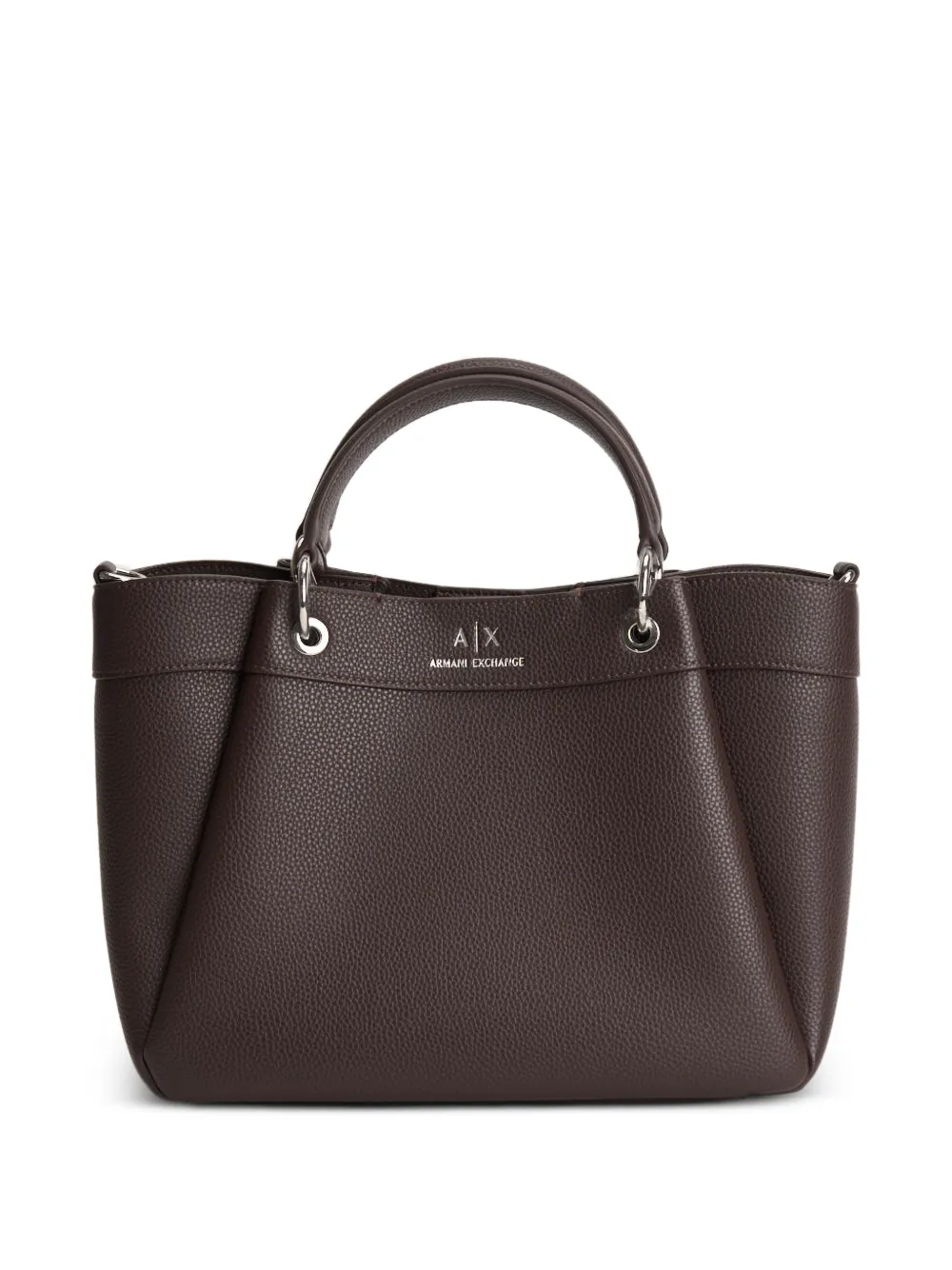 Armani Exchange top-handle shoulder bag - Marrone