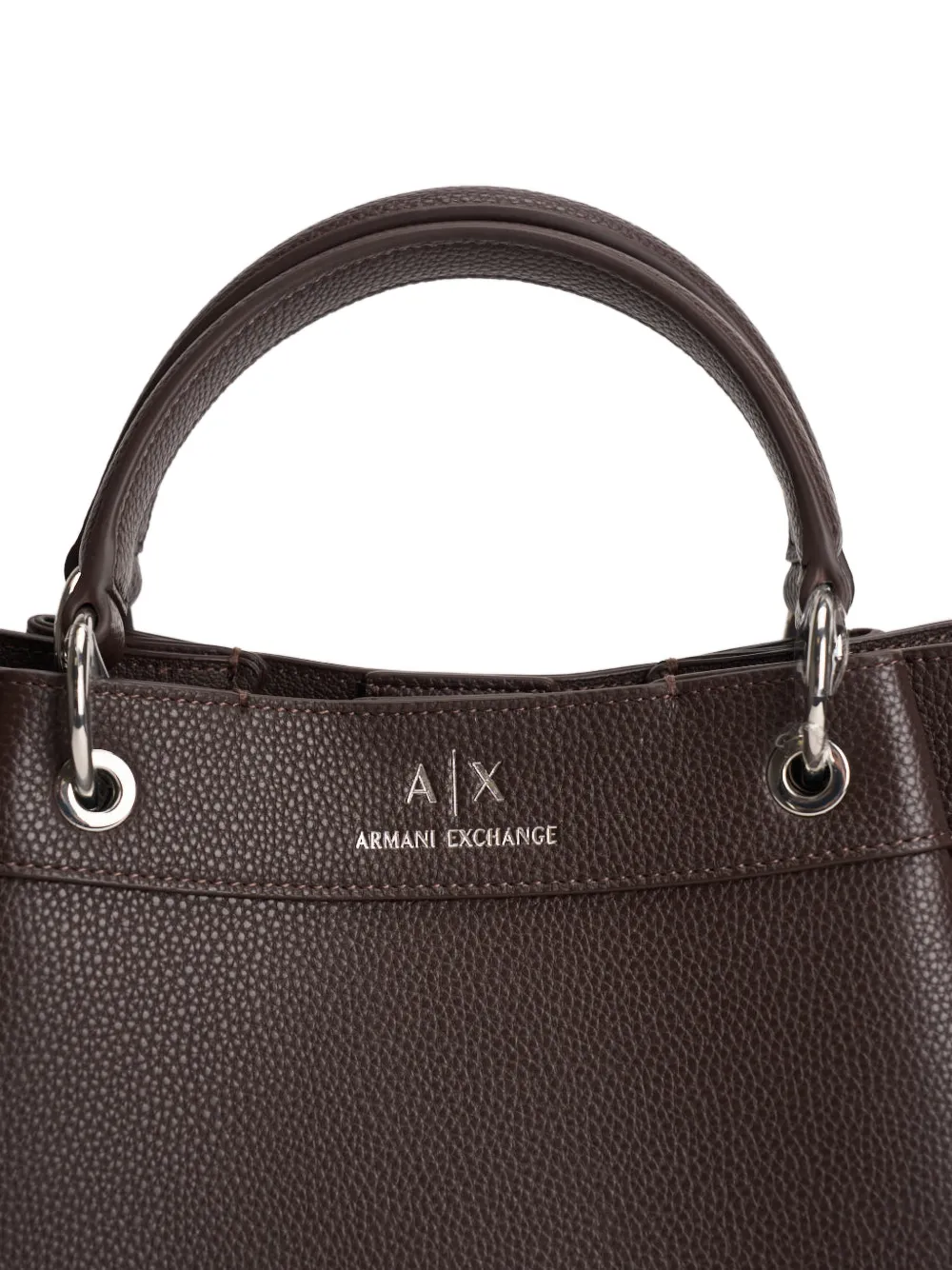 Armani Exchange Schoudertas met handvat Bruin