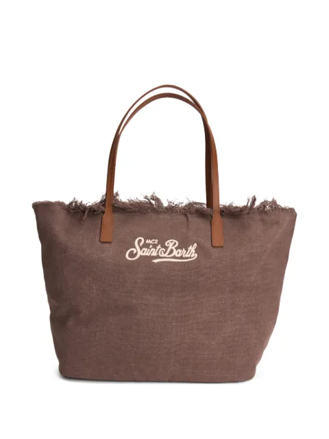 MC2 Saint Barth City fringed-trim canvas tote bag