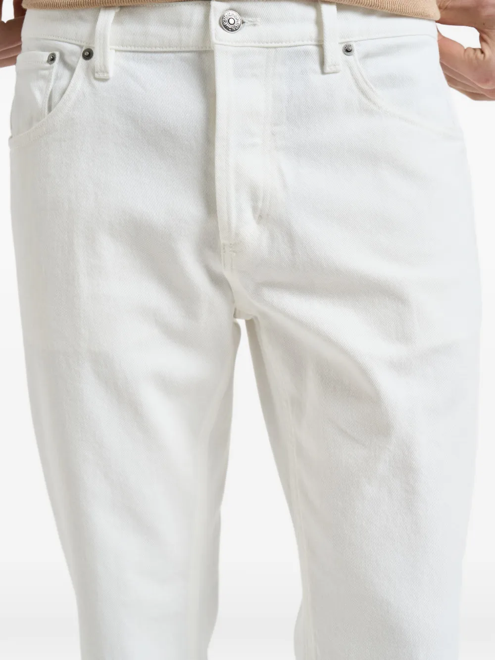 DONDUP Jeans met riemlussen Wit