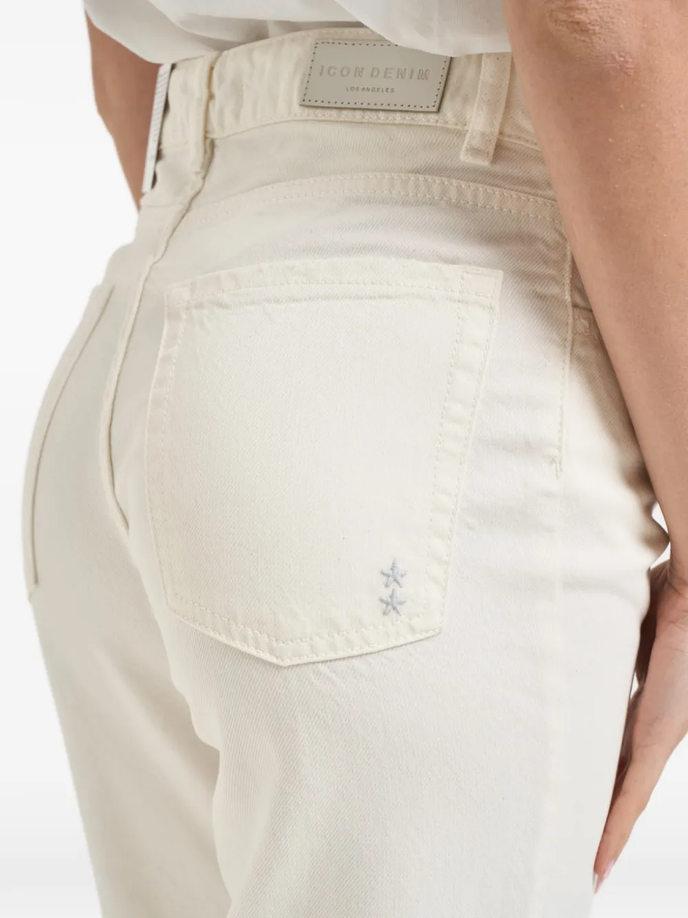 ICON DENIM Cropped jeans Wit