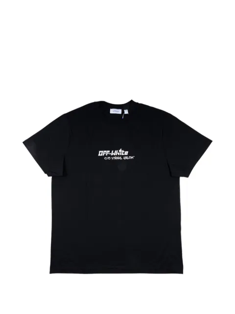 Off-White Cryst Croco logo-print slim-fit T-shirt