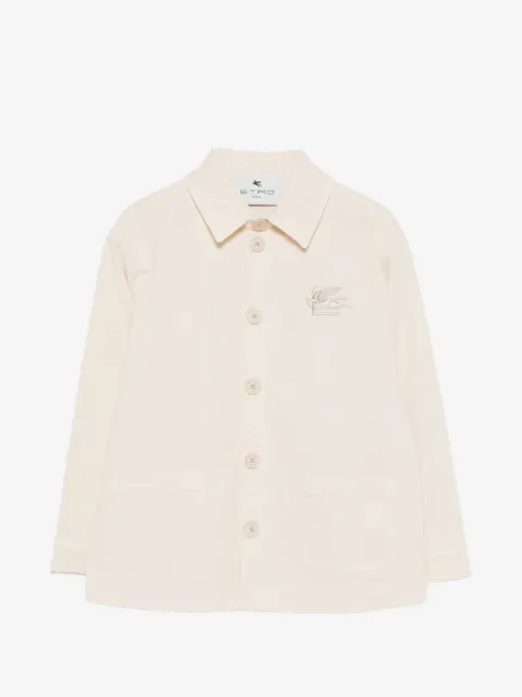ETRO KIDS pegasus-embroidered jacket