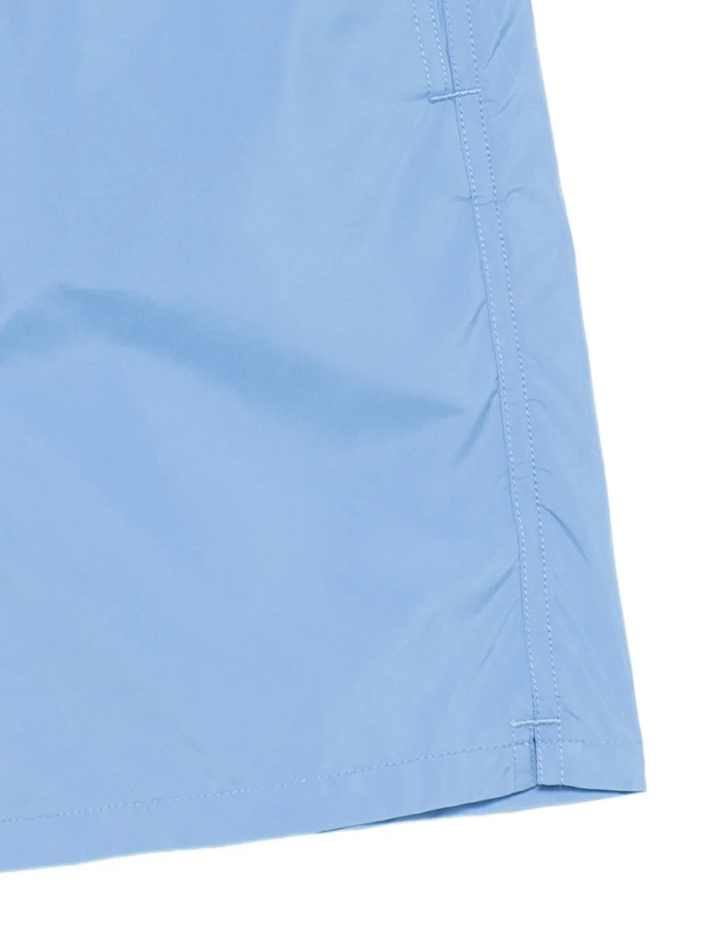 MC2 Saint Barth Kids Jean zwembroek met trekkoordtaille en logopatch Blauw