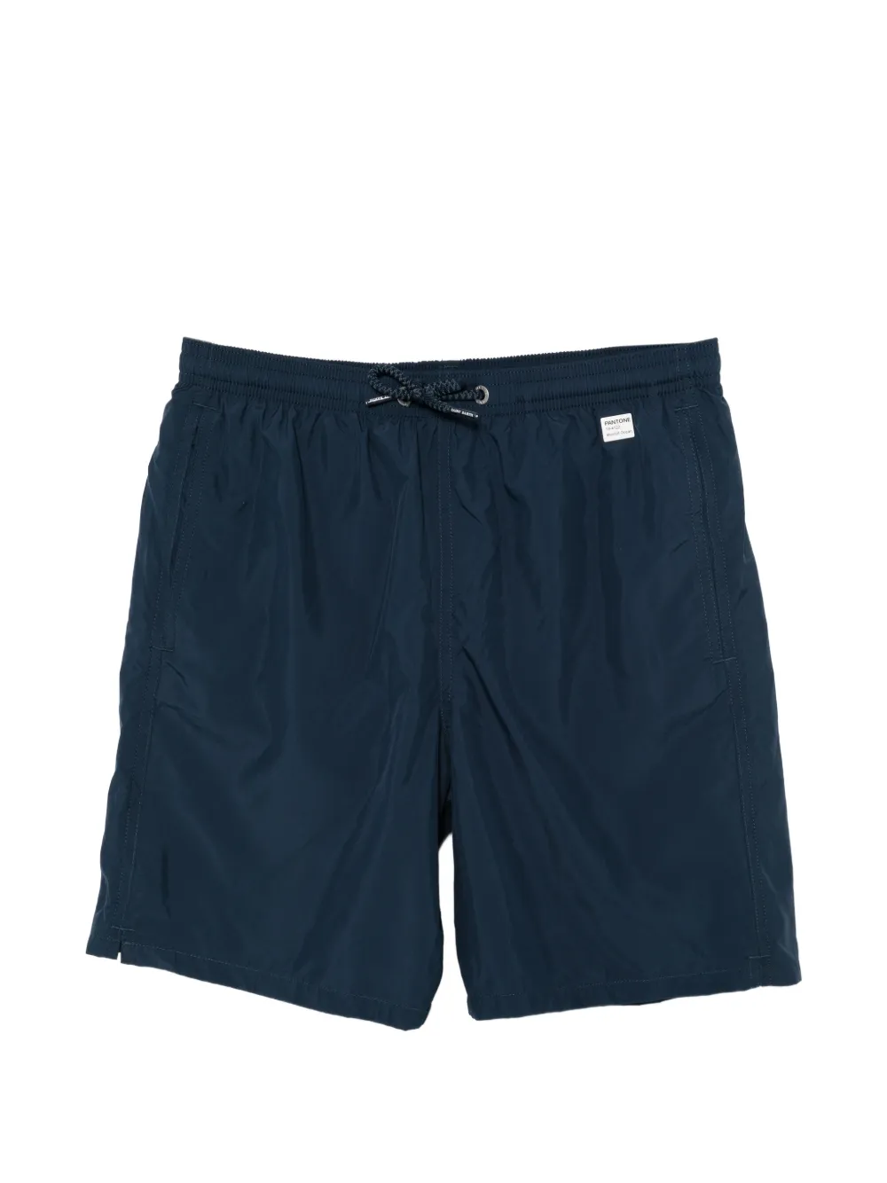 MC2 Saint Barth Kids Jean drawstring logo-patch swim shorts - Blu