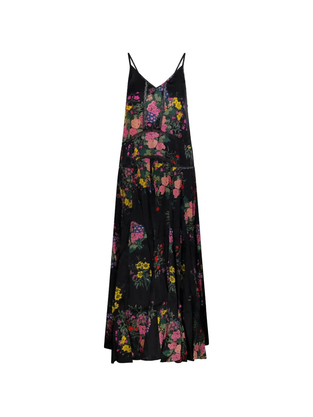 Mes Demoiselles Polly floral lace maxi dress - Schwarz