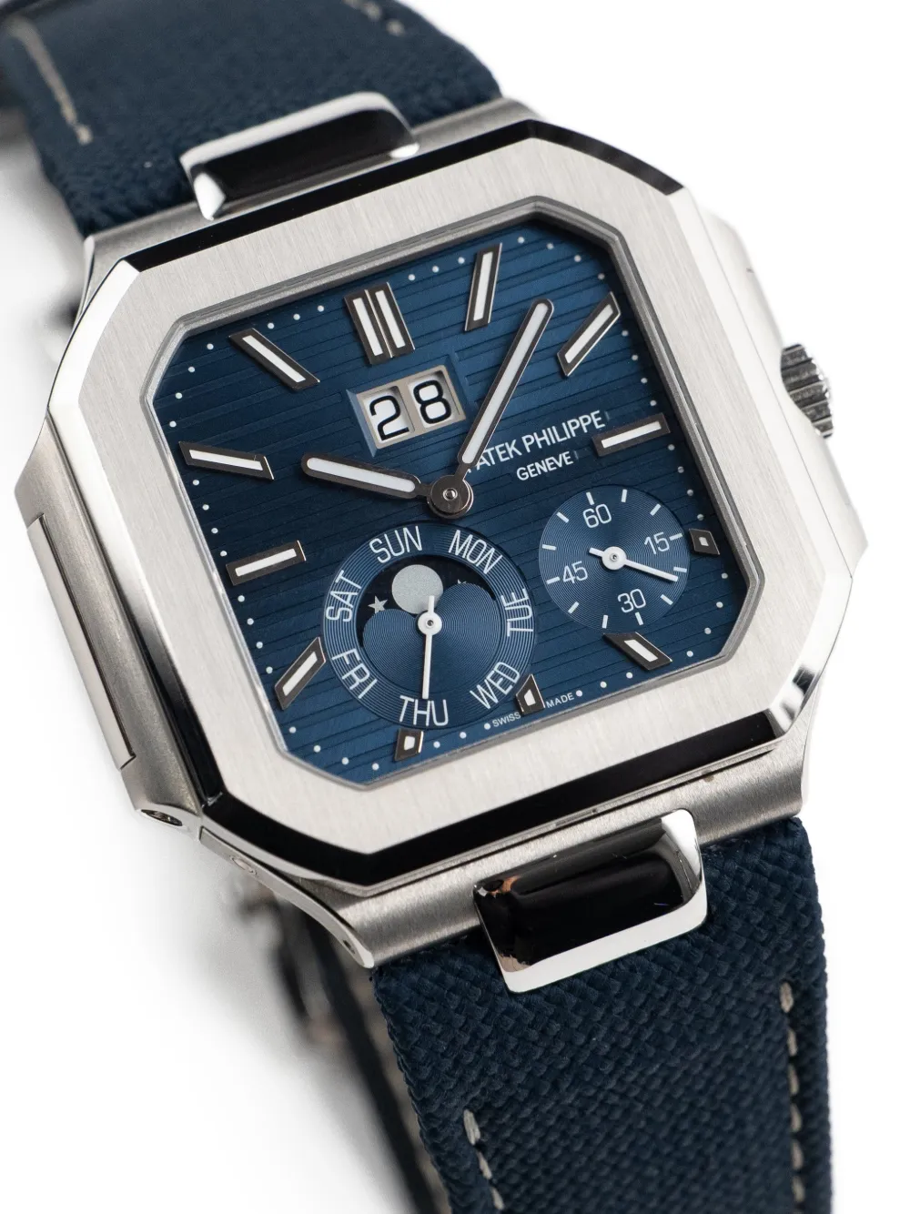 Patek Philippe Pre-owned 2024 Cubitus 5822P-001 45mm Watch in Blue, view 3
