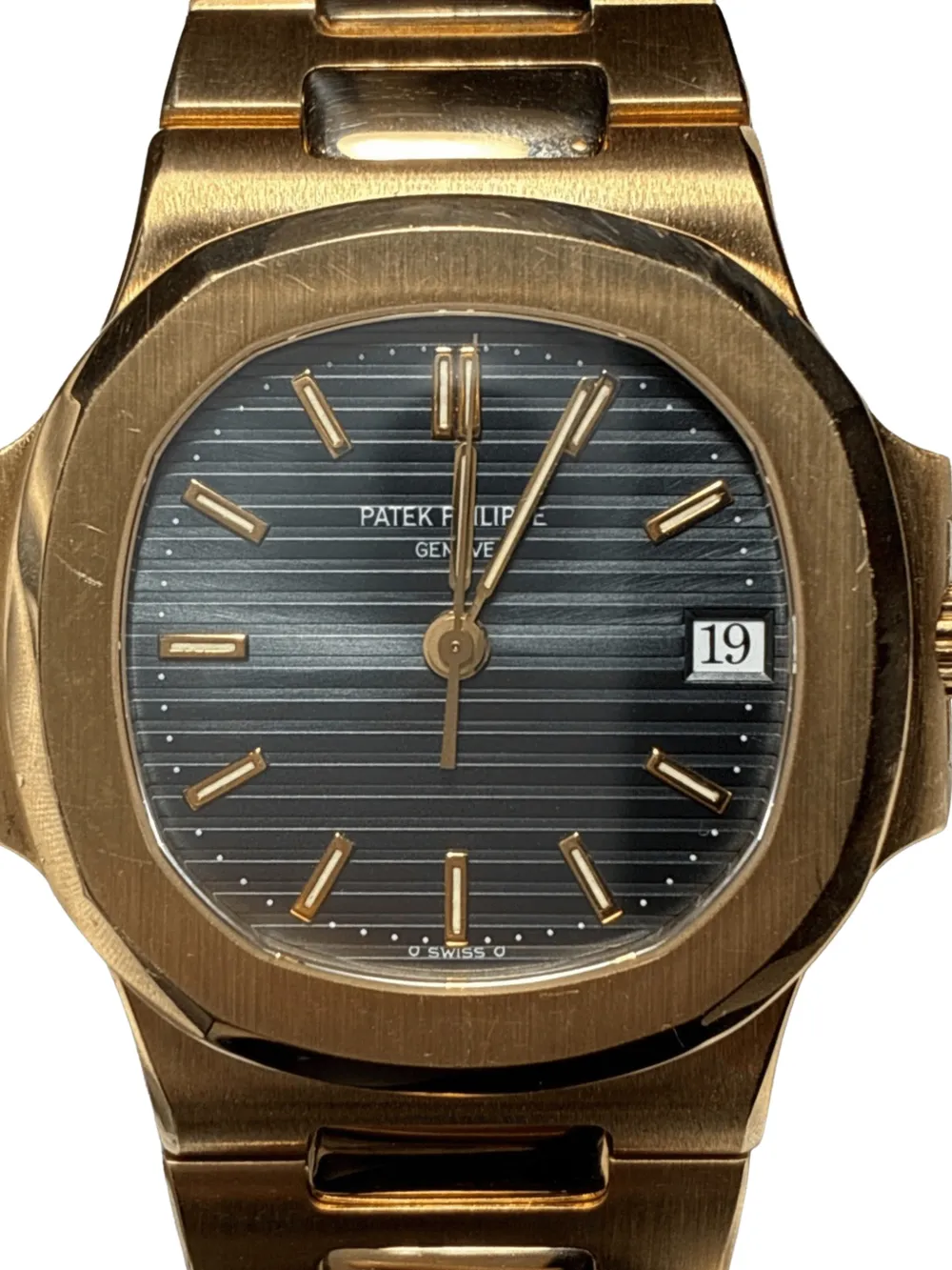Patek Philippe Pre-owned Nautilus 37mm Watch in Blue, view 2
