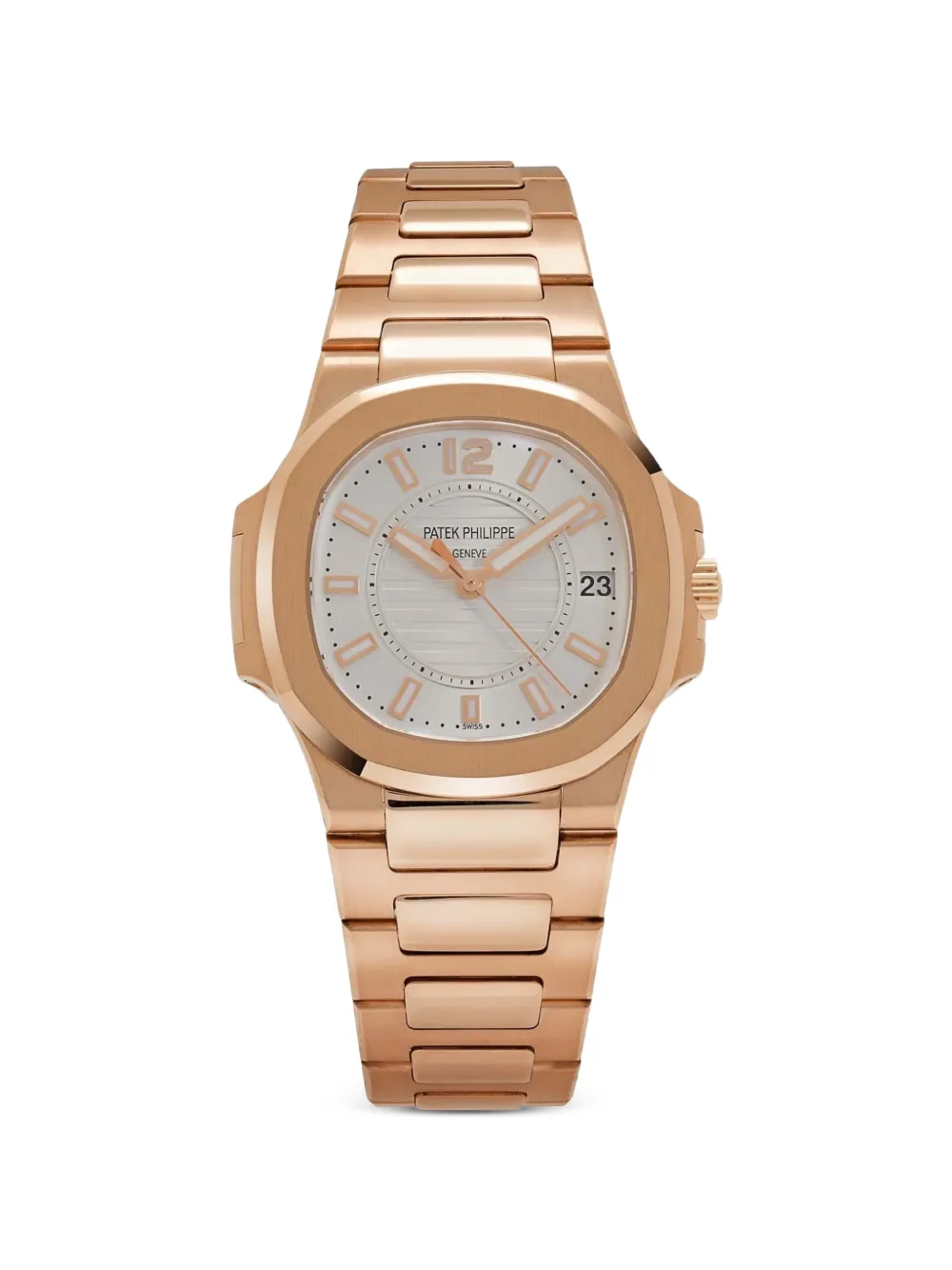 Patek Philippe Pre-Owned 2010 Nautilus 7011/1R-001 33mm watch - Argento