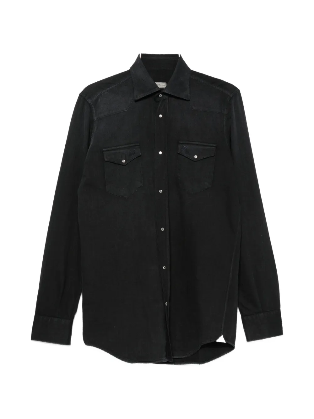 SARTORIO NAPOLI silver-tone button shirt - Nero