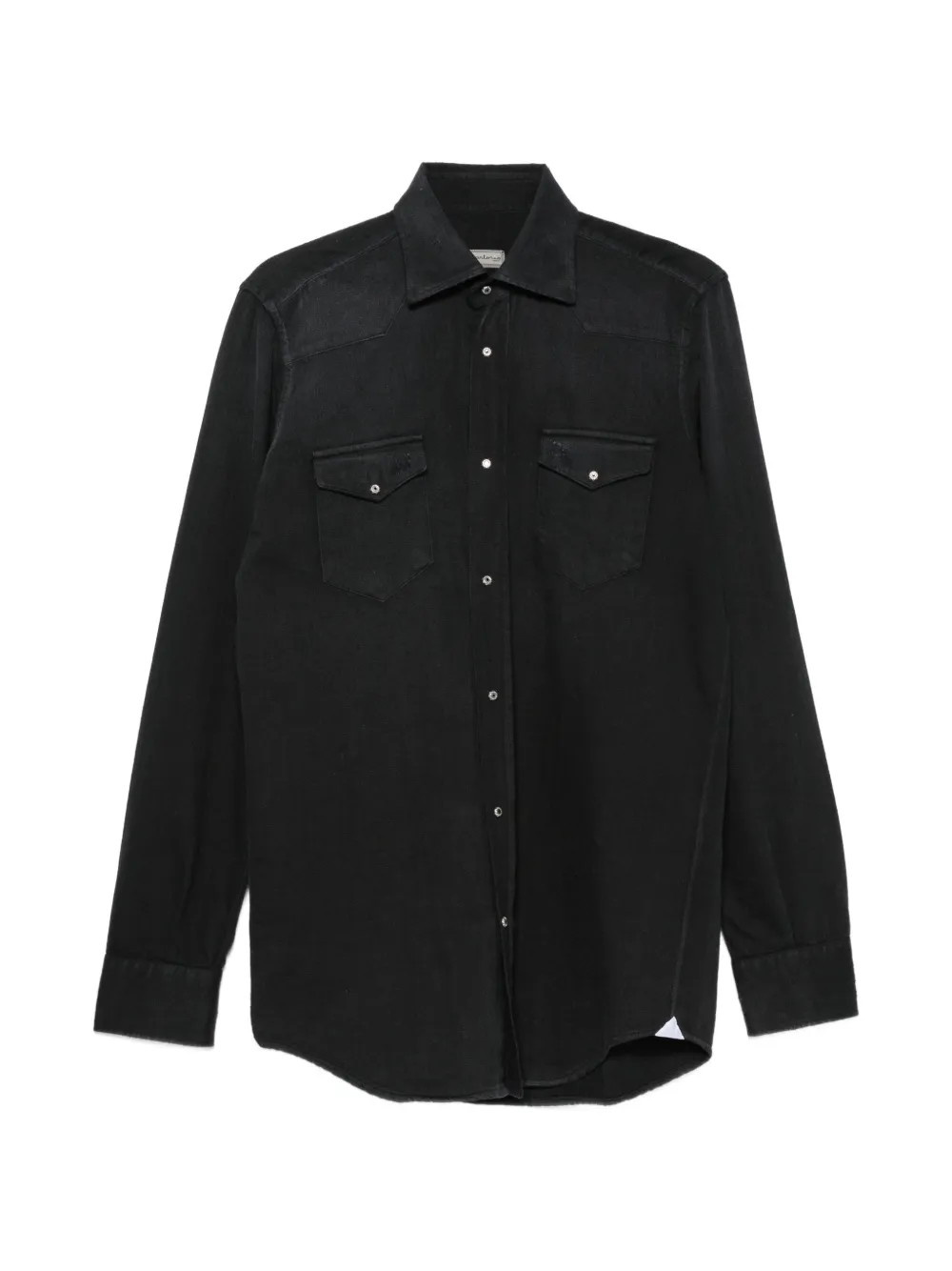 SARTORIO NAPOLI silver-tone button shirt - Nero