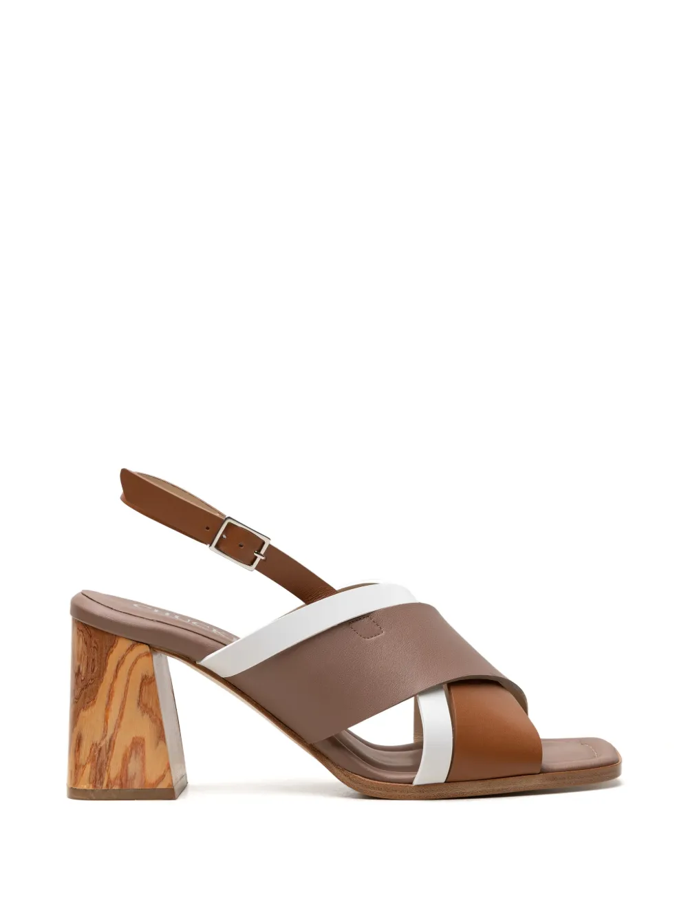 CHUCKIES crossover slingback sandals Beige