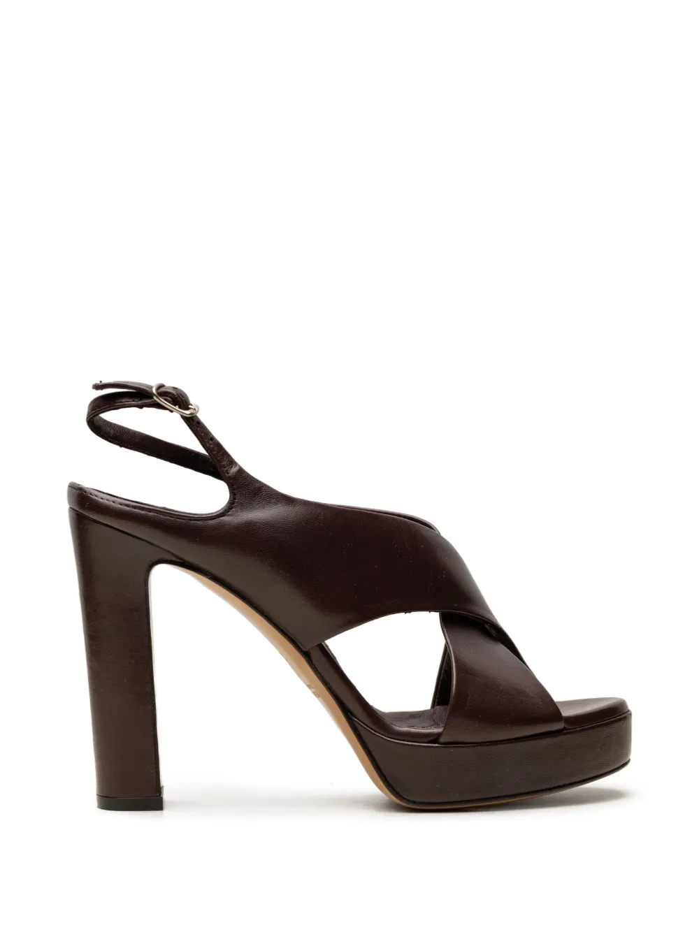 CHUCKIES crossover-strap platform sandals Bruin