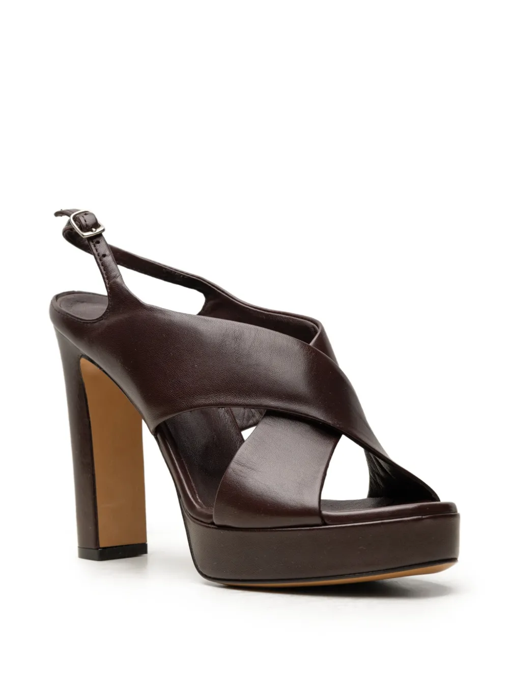 CHUCKIES crossover-strap platform sandals Bruin