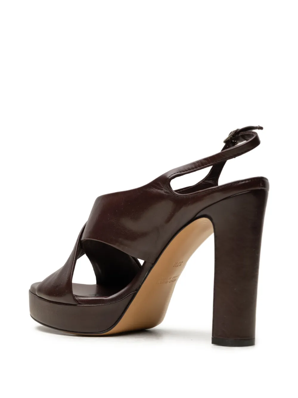 CHUCKIES crossover-strap platform sandals Bruin