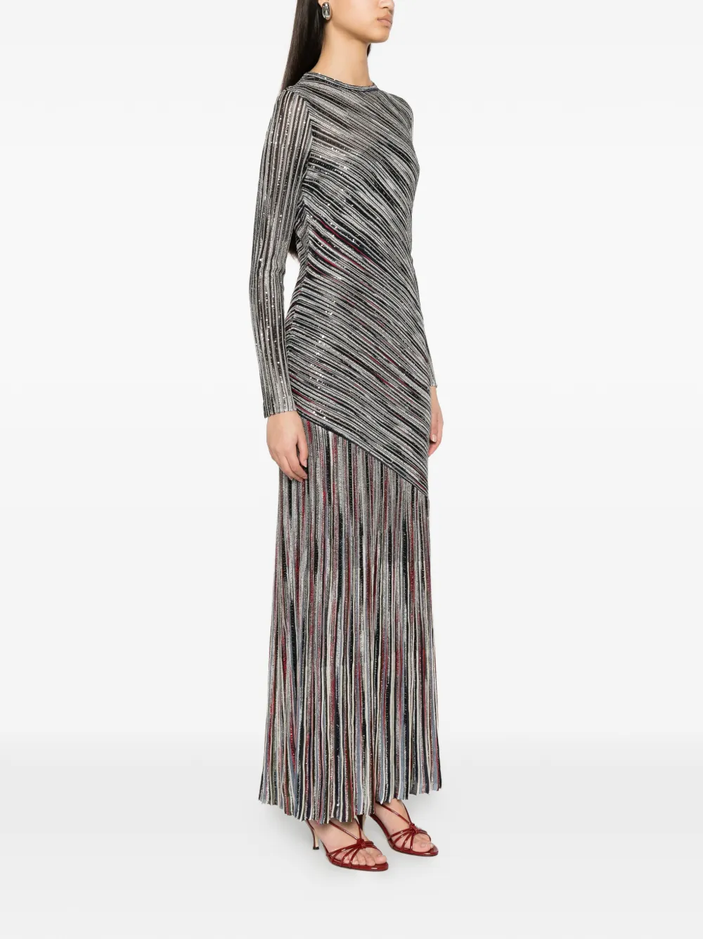 Missoni Maxi-jurk verfraaid met pailletten Zwart