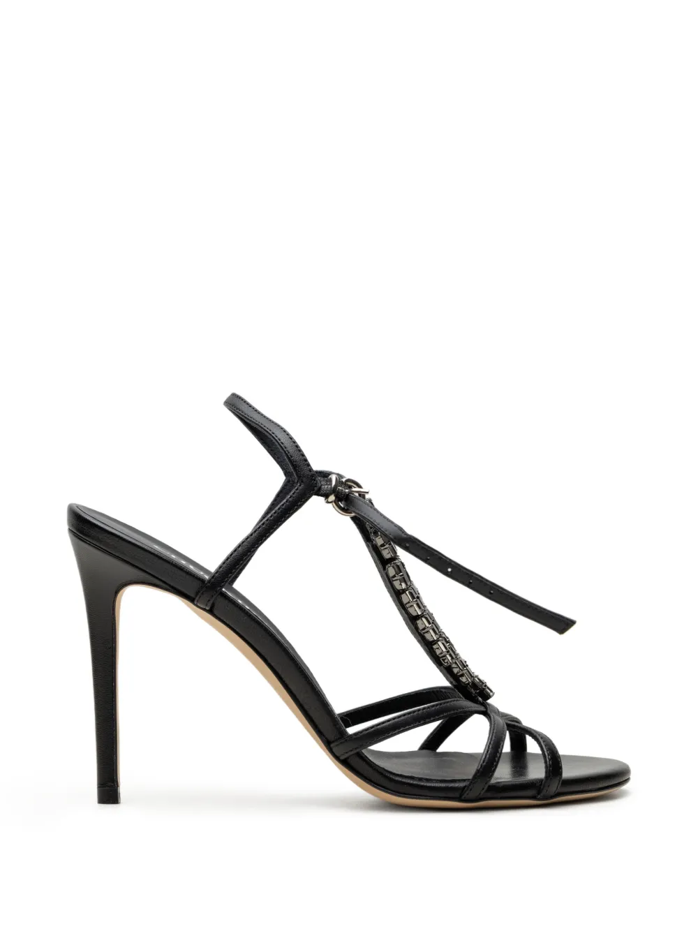 CHUCKIES crystal-embellished sandals Zwart