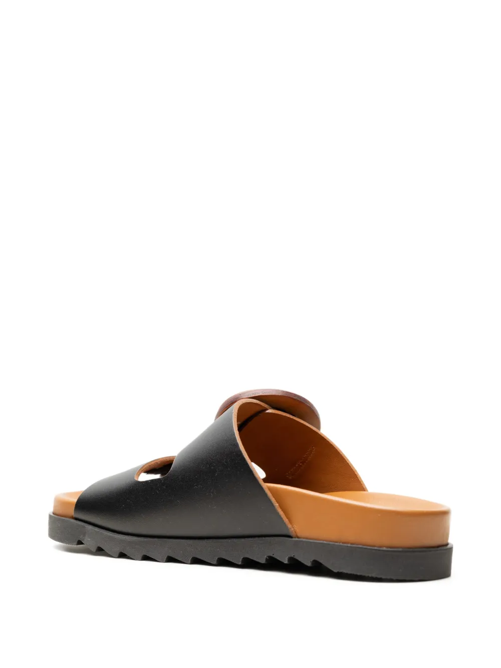 CHUCKIES buckle-detail touch-strap sandals Zwart