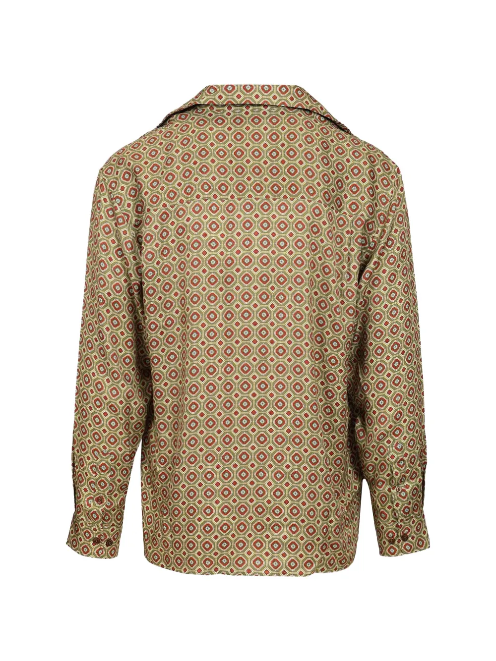 Drôle De Monsieur Geometrisch overhemd Groen