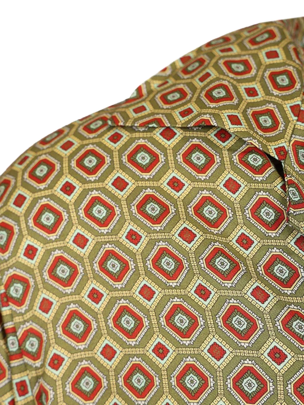 Drôle De Monsieur Geometrisch overhemd Groen