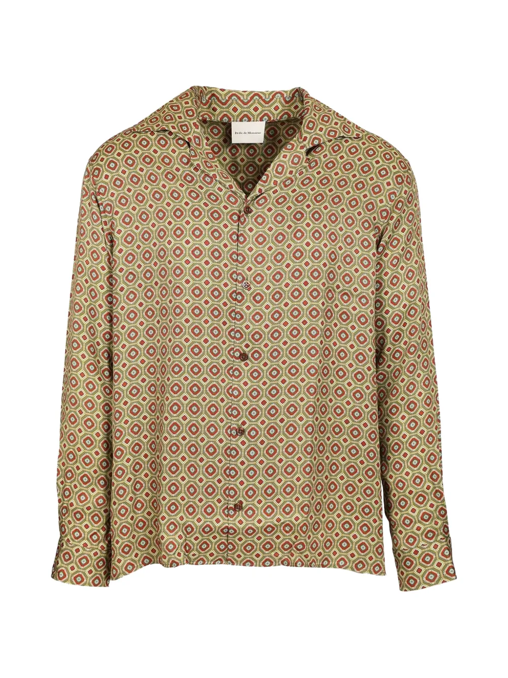Drôle De Monsieur geometric shirt - Verde