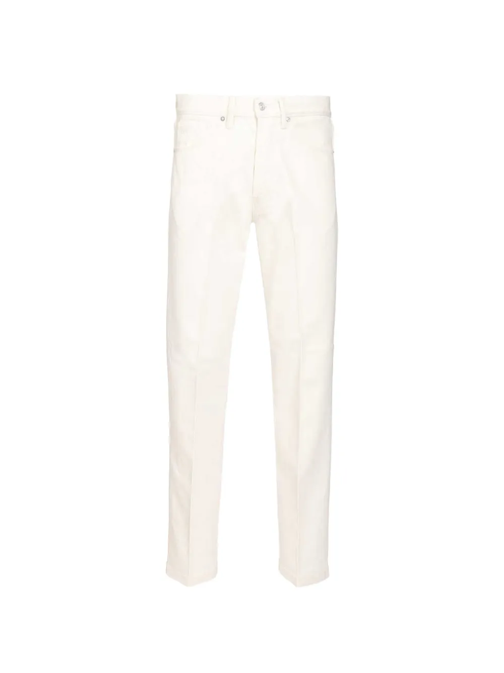 Nine In The Morning red stitching jeans - Bianco