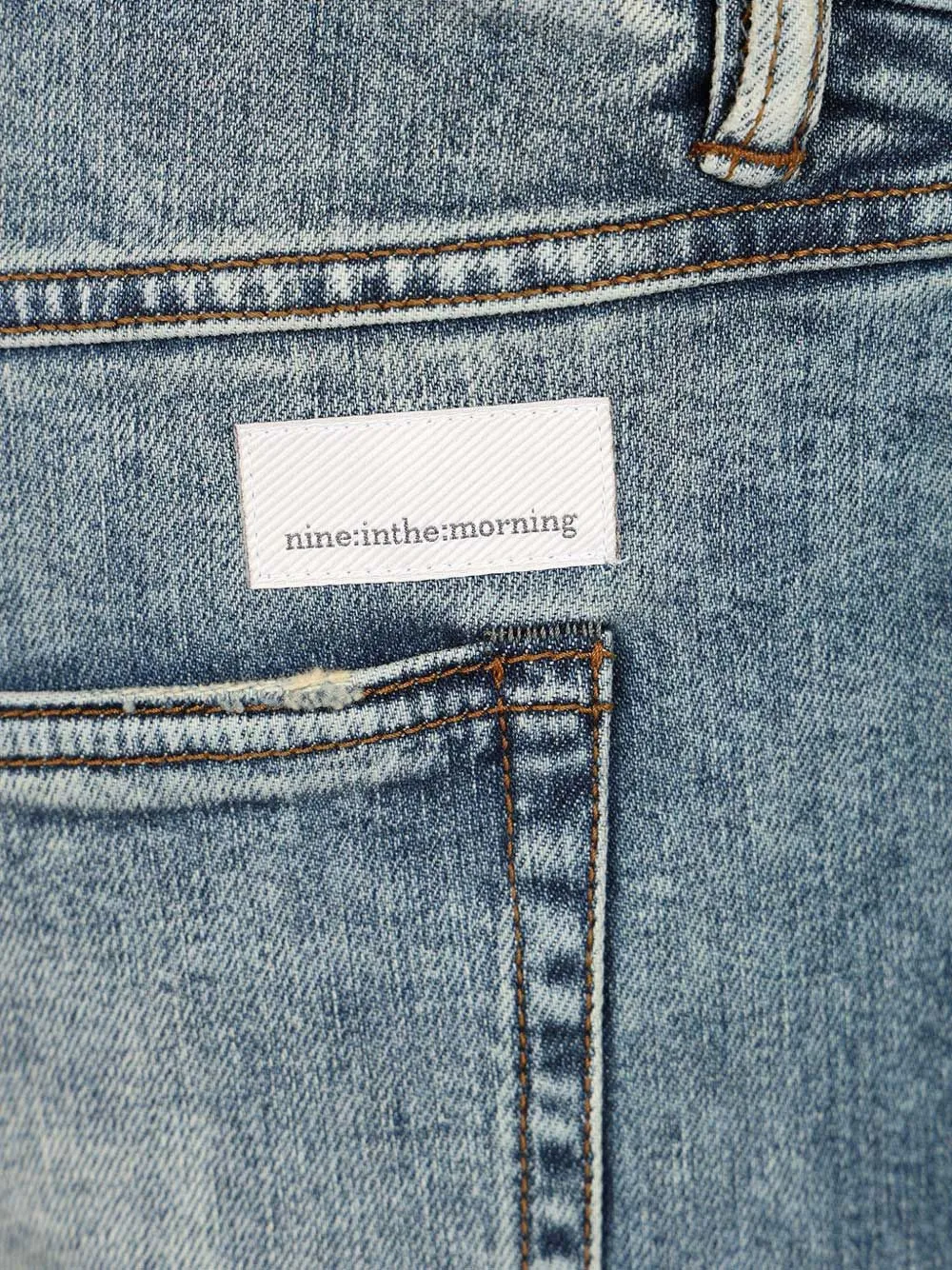 Nine In The Morning Rock skinny jeans Blauw
