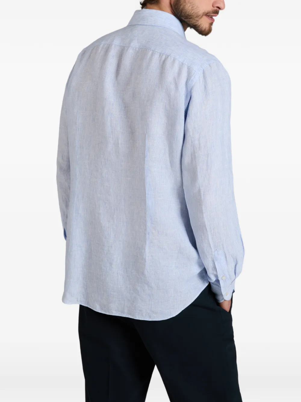 slowear Linnen overhemd Blauw