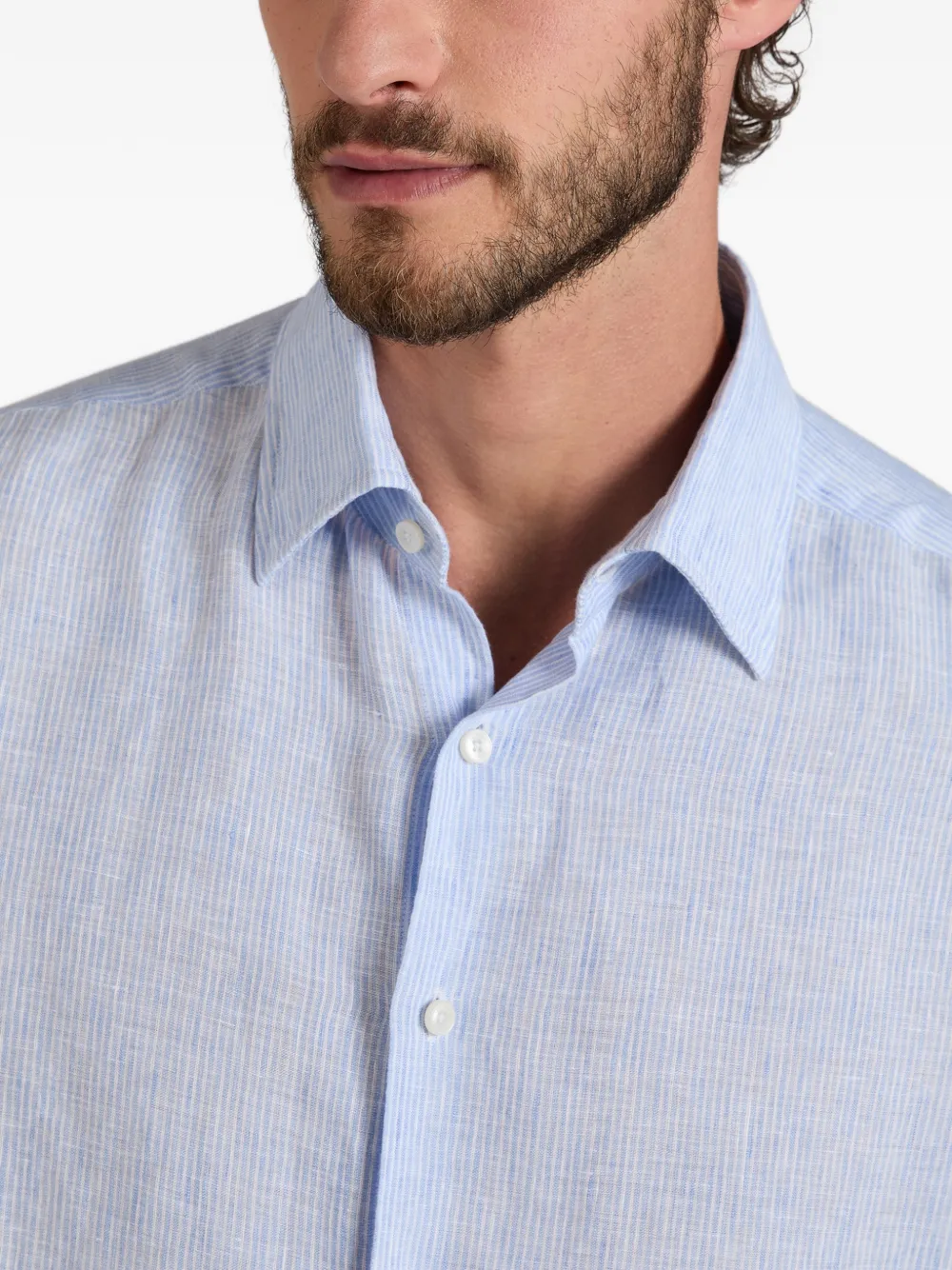 slowear Linnen overhemd Blauw