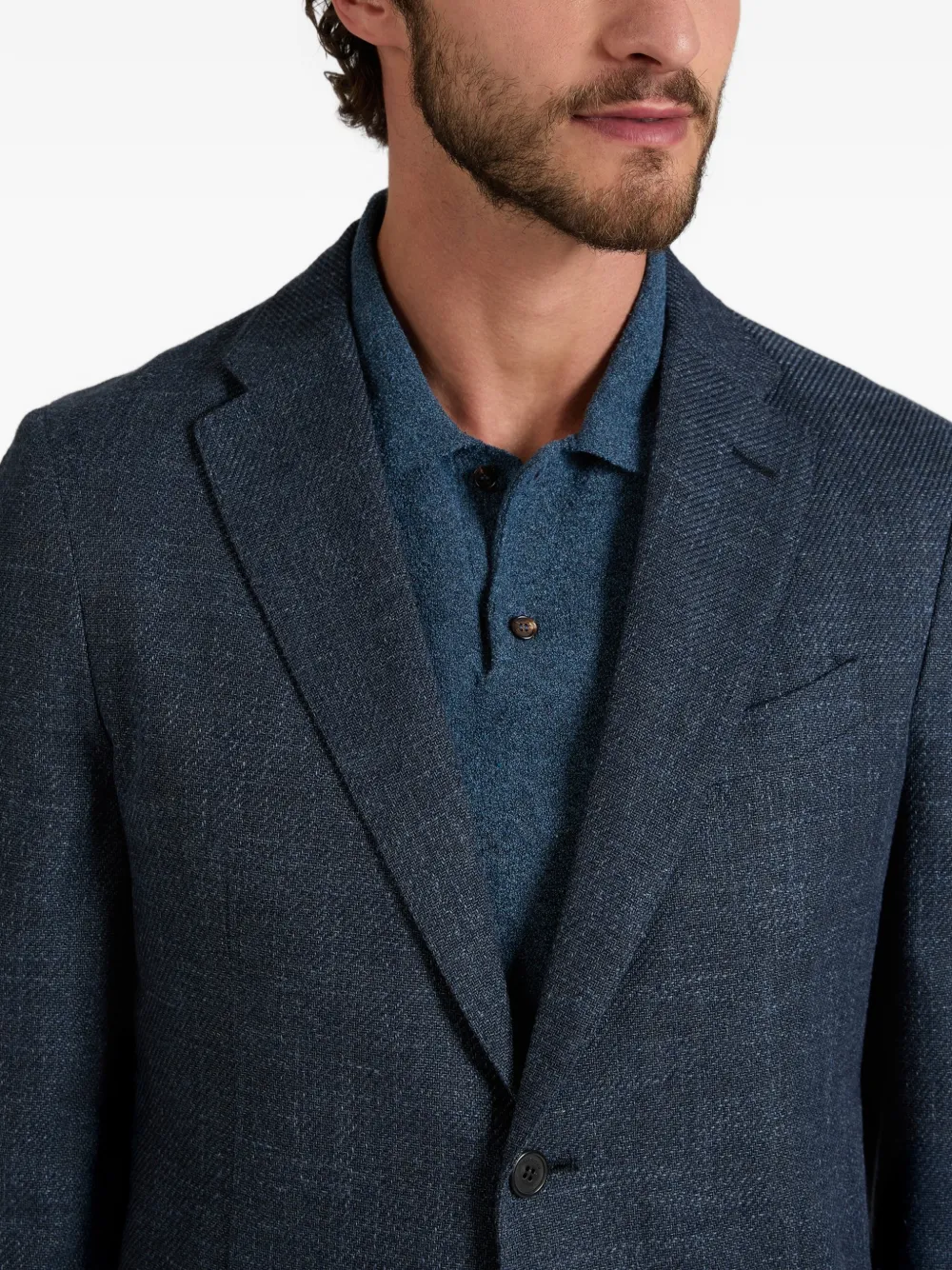 slowear Blazer met gemêleerd effect Blauw