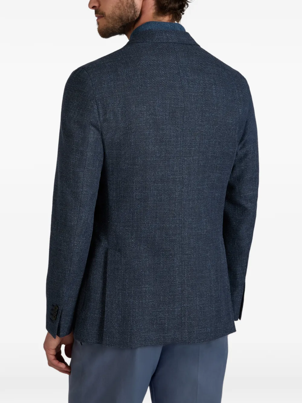 slowear Blazer met gemêleerd effect Blauw