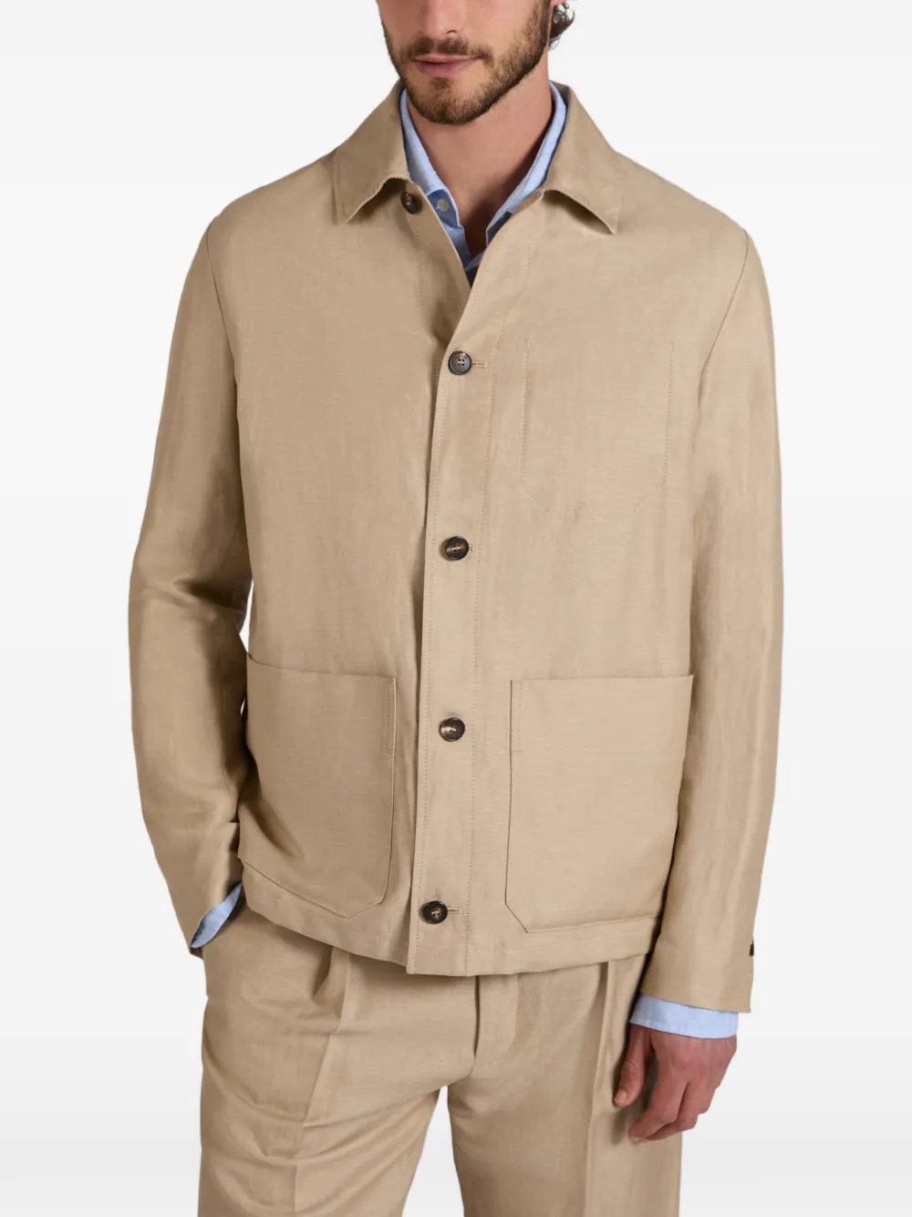 slowear Jack met knopen Beige