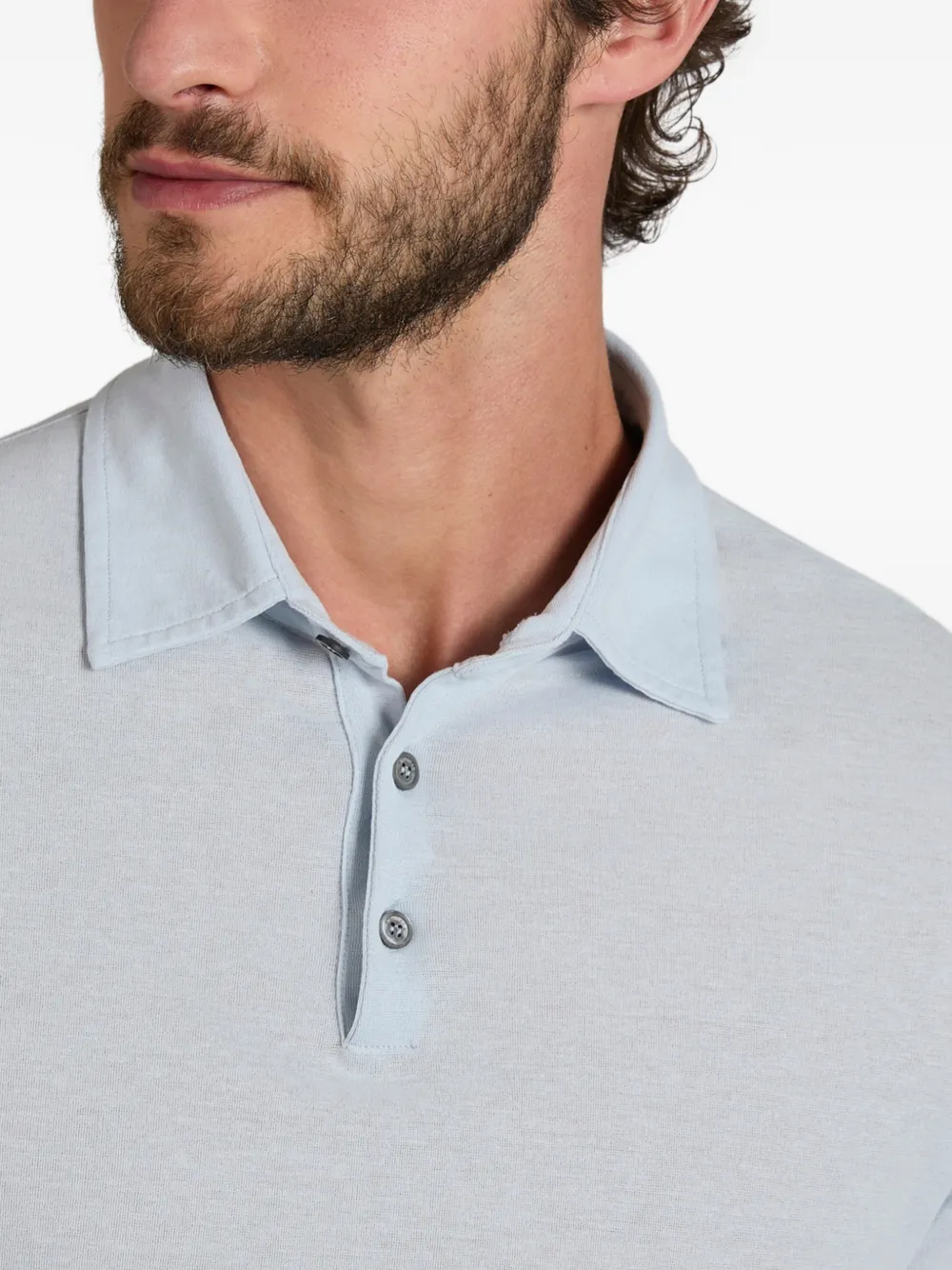 slowear Poloshirt met knopen Blauw