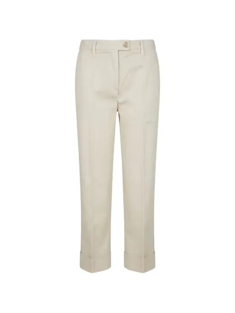 Re-Hash pressed-crease turn-up trousers