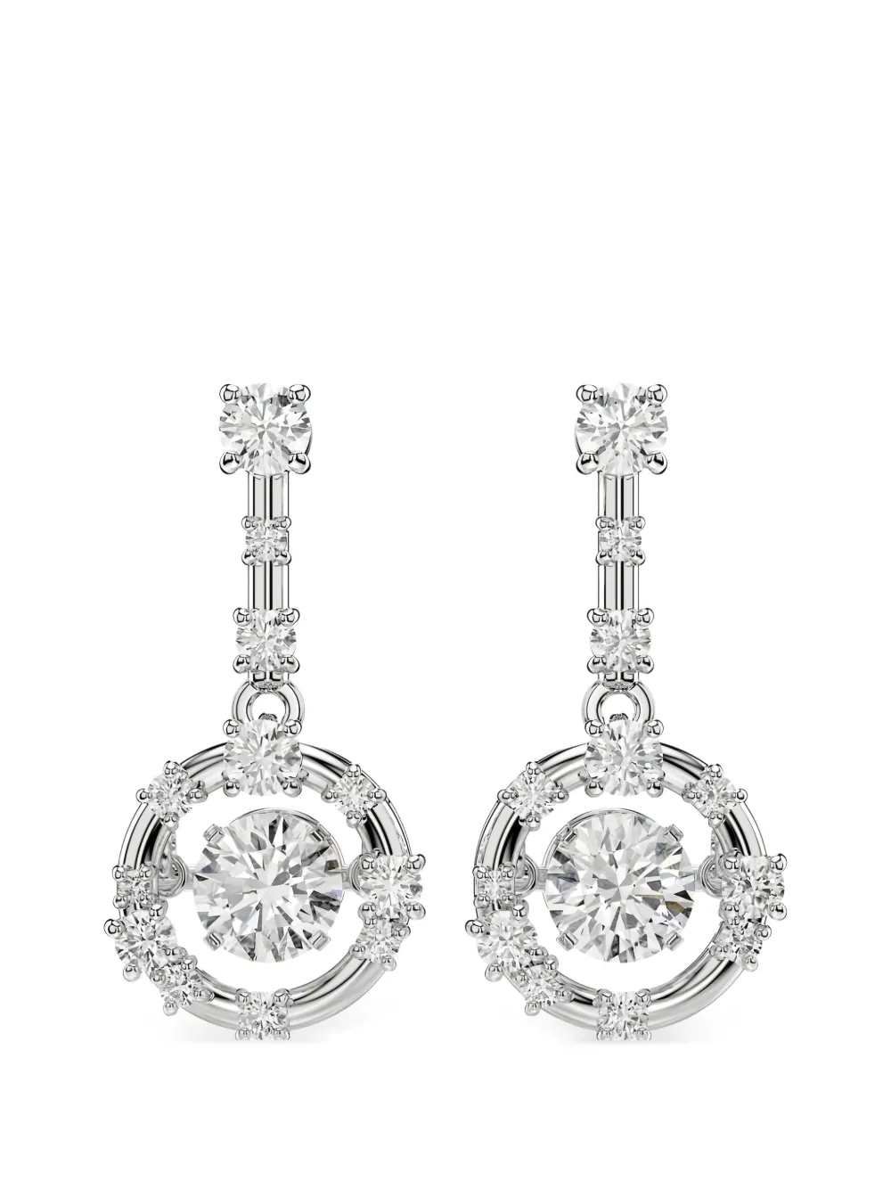 Swarovski Constella crystal-embellished earrings - Silber
