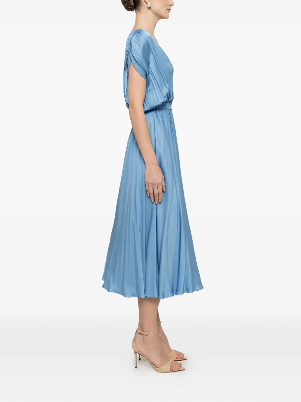 NISSA Jurk met V-hals Blauw