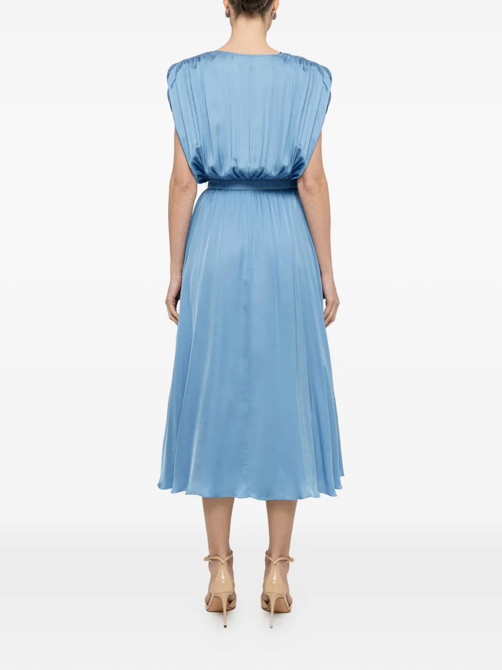 NISSA Jurk met V-hals Blauw