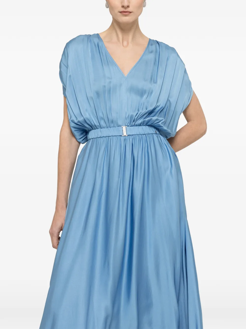 NISSA Jurk met V-hals Blauw