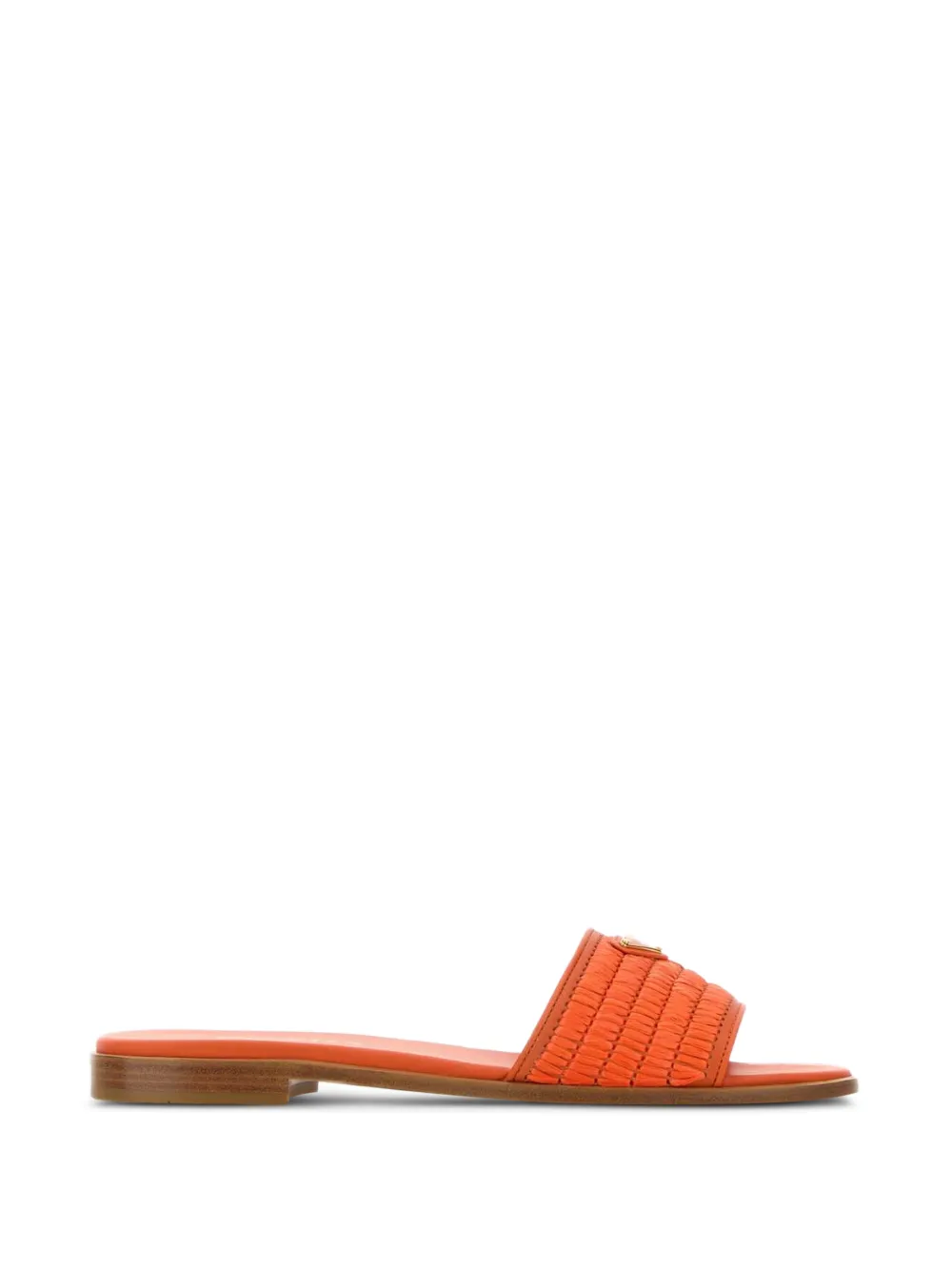 Prada open toe flat slippers - Orange