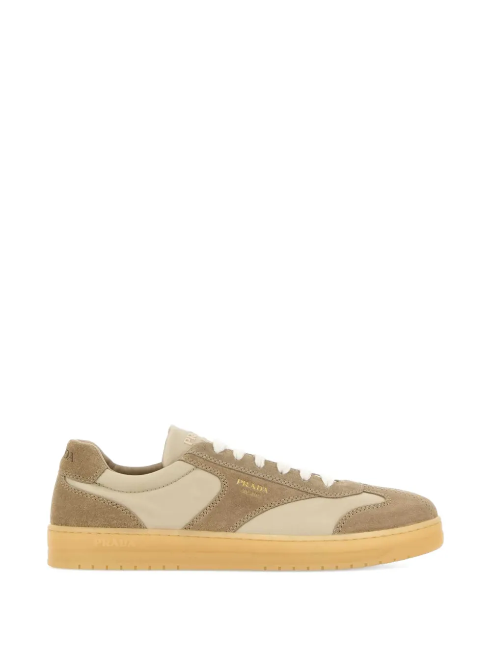 Prada panelled sneakers - Nude