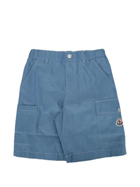 Moncler Enfant shorts cargo con parche del logo