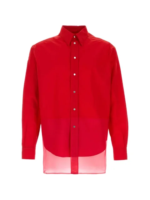 FENDI Fluid Organza plain shirt