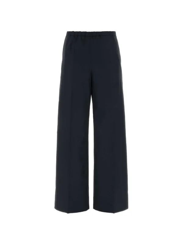 Moncler Cotton Poplin Trousers in Blue