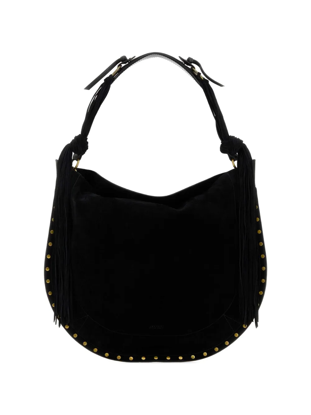 ISABEL MARANT Oskan stud-embellished shoulder bag - Nero