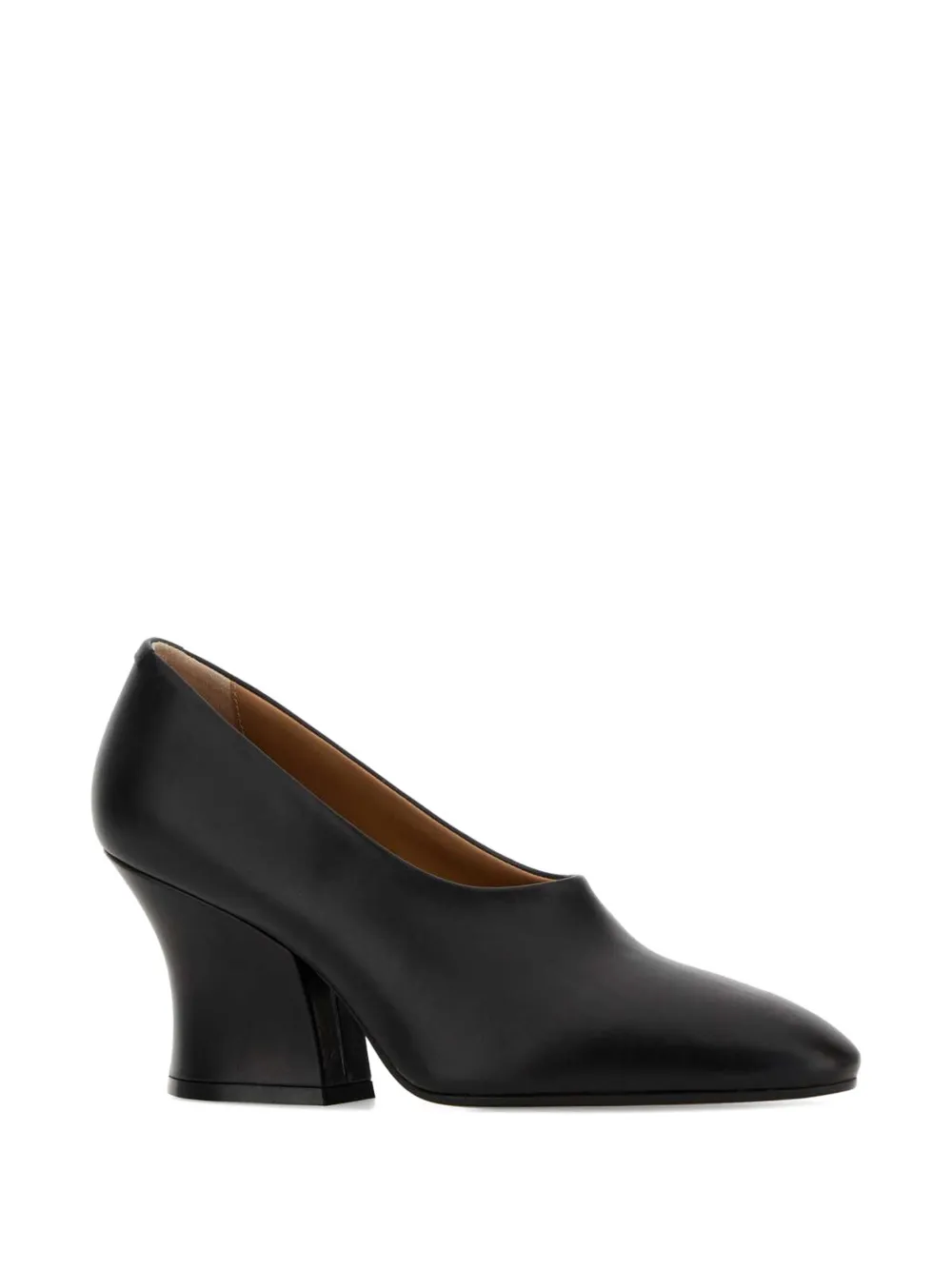 Jil Sander sculpted heeled pumps Zwart