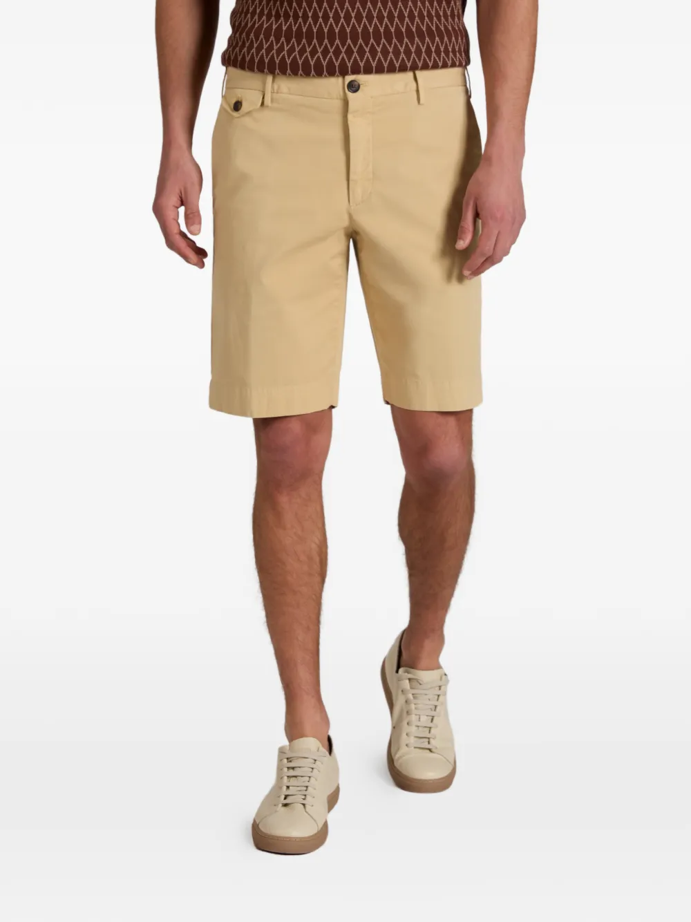slowear Shorts met knopen Beige