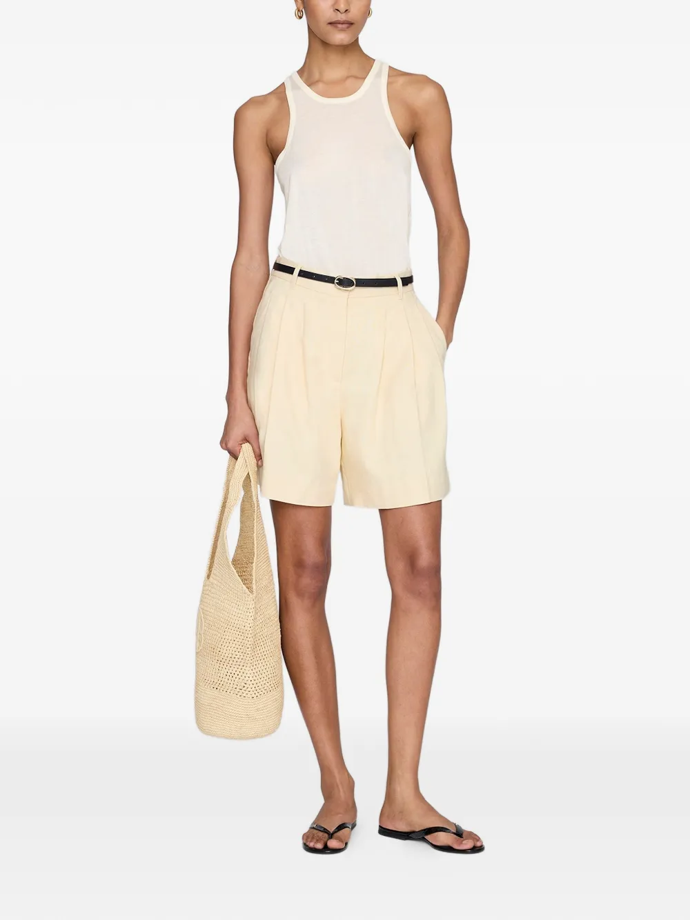 ANINE BING Brice shorts Geel