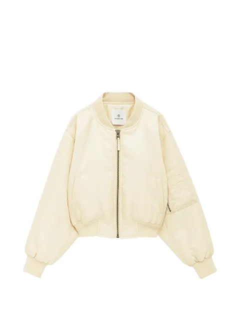 ANINE BING Leon cropped bomber jacket