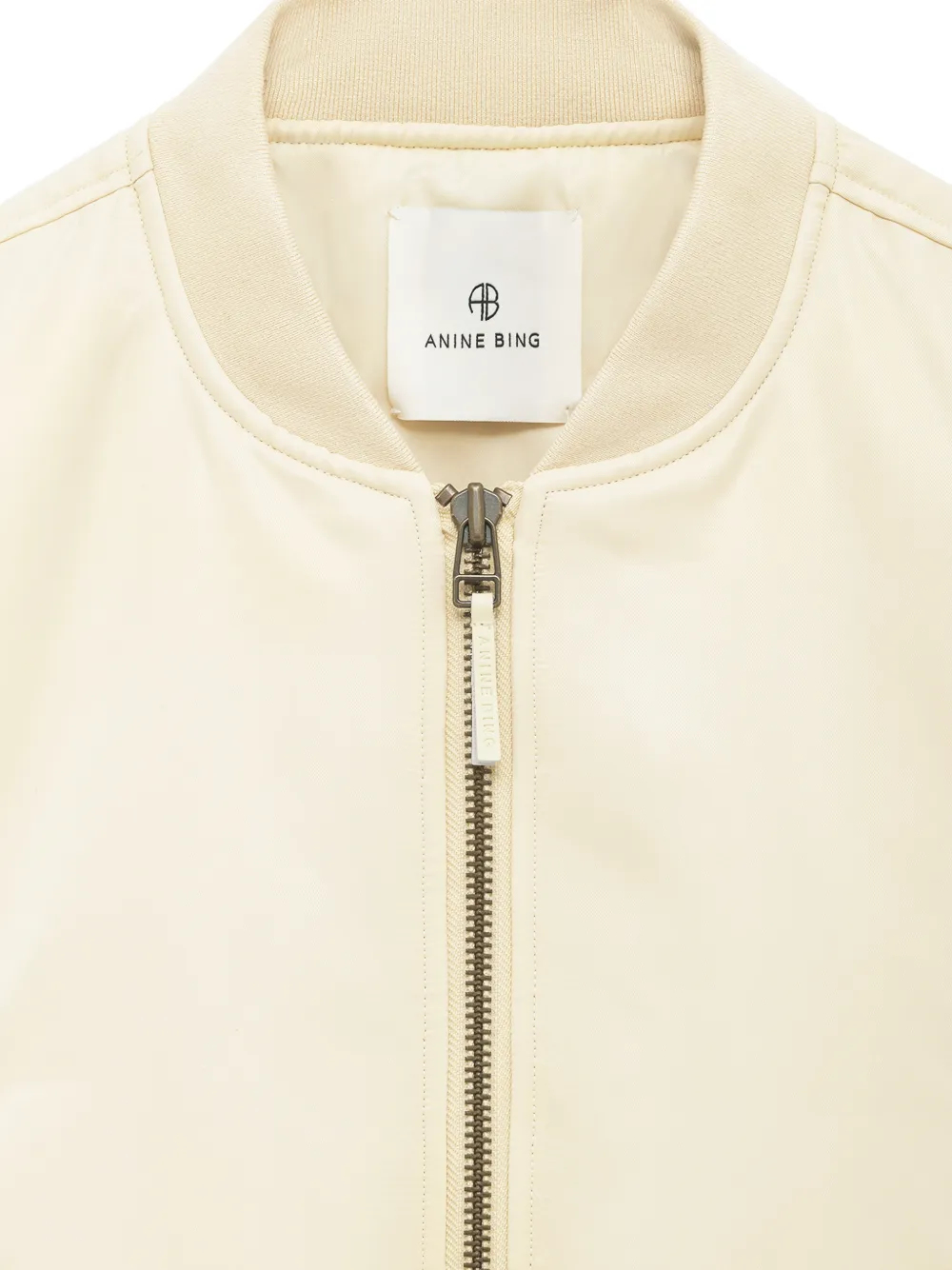 ANINE BING Leon cropped bomberjack Beige